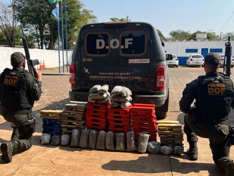 Droga avaliada em mais de R 450 mil é apreendida na MS 156 JD1 Notícias