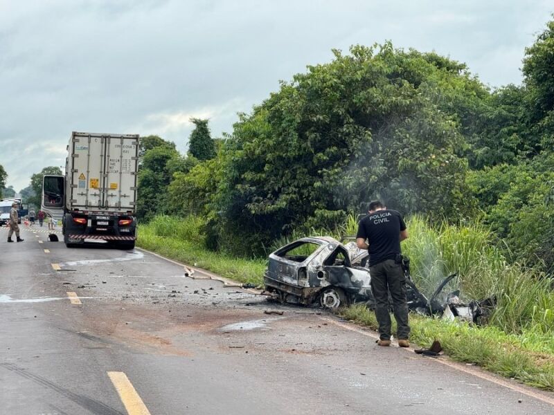 Polícia identifica motorista que morreu carbonizado na MS 276 em