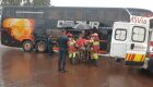 Al&eacute;m de socorristas da CCR MS Via, o Corpo de Bombeiros Militar&nbsp;tamb&eacute;m atendeu as&nbsp;v&iacute;timas dentro do &ocirc;nibus