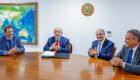 Fernando Haddad, Presidente Lula e o vice, Geraldo Alckmin 