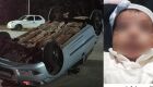 A pequena Maria Izabel era passageira de um Chevrolet Prisma que capotou no fim da tarde de sexta-feira (21), em Campo Grande