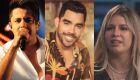 Os cantores sertanejos Cristiano Araújo, Gabriel Diniz e Marília Mendonça, ambos vítimas de acidente