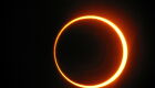 Eclipse solar anular registrado em Londres, em 2012