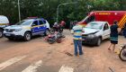Bebê que estava de "garupa" em moto teve fratura no crânio
