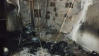 Casa ficou bastante destru&iacute;da com inc&ecirc;ndio