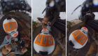 Bebê é resgatado de helicóptero pelo telhado de casa em Bom Retiro do Sul