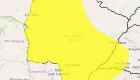 Faixa amarela mostra região de MS em alerta moderado de declínio de temperatura