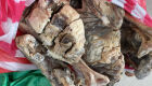 Foram apreendidos 50 kg de carcaças e carne de filhotes de lhama
