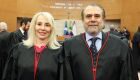 Juíza Elisabeth Rosa Baisch e o juiz José Eduardo Neder Meneghelli - 