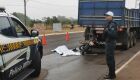 Motociclista não resistiu aos ferimentos e morreu ainda no local