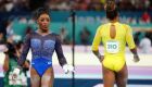 Rebeca Andrade e Simone Biles