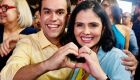 Na foto, Beto Pereira e Grazielle Machado que foram colegas no parlamento como deputados estaduais. No próximo domingo, Beto concorre para prefeito e Grazielle para vereadora. Dois jovens competentes que merecem a nossa confiança para fazer a diferença po