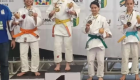 Maê Müller de Oliveira conquistou o outro na categoria SUB-13 feminino meio leve (-34kg)