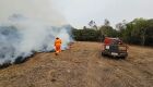 Focos de incêndios são controlados no Pantanal de MS