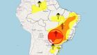 Mato Grosso do Sul aparece coberto pelo alerta vermelho