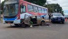 JD1TV: Fusca bate contra ônibus e passageiro fica em estado gravíssimo no Universitário