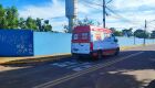 Vítima foi levada para a Santa Casa