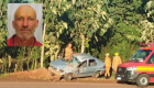 Motorista morreu após ser ejetado de carro em colisão com árvore em Ponta Porã