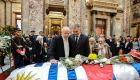 Presidente Lula durante o velório de Pepe Mujica