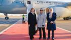 Comitiva com a primeira-dama desembarca em Moscou