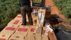 Motorista abandona carreta carregada com carga milionária de cigarros contrabandeados