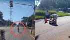 JD1TV: Após debochar de caminhoneiro, ciclista é atropelada e grita de dor na Guaicurus