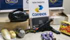Guarda encontra drogas e arma de 'brinquedo' em encomendas dos Correios na Capital