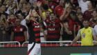 Arrascaeta comemora o gol que deu a vitória ao Flamengo contra o Bahia