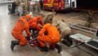 Corpo de Bombeiros atendeu a vítima