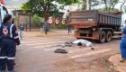 A vítima faleceu ainda no local do acidente