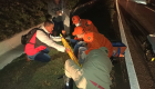 A vítima foi socorrida pelo Corpo de Bombeiros