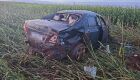 Acidente deixou carro destruído