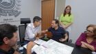Secretário Guilherme Alcântara e Coronel David