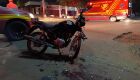 Motocicleta ficou destruída