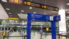 Imagem da imigração no aeroporto de Lisboa