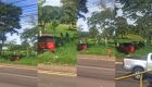 Mulher passa mal ao volante, invade calçada e acerta cerca do Parque das Nações