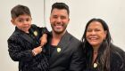 Dona Ruth e Murilo Huff com Leo