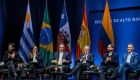 Os presidentes se encontraram com representantes da sociedade civil, do meio acadêmico e de centros de reflexão