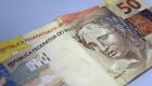 Cédulas de dinheiro para saque