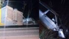 O acidente aconteceu na noite de domingo (20)