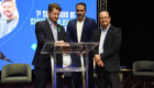 Secretário Frederico Felini, Robson Del Casale, e vice-governador Barbosinha