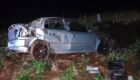 Carro ficou bastante danificado após o acidente