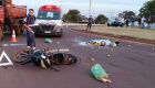 Mulher morreu ainda no local