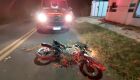 Motocicleta foi encontrada ao lado do local do acidente