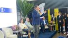 Governador Eduardo Riedel durante fala no Parktec CG