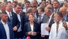 Em coletiva no Congresso, Tereza Cristina defende votação da anistia