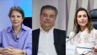 Tereza Cristina (PP), Nelsinho Trad (PSD) e Soraya Thronicke (Podemos)