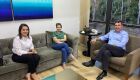 Prefeita Adriane Lopes, senadora Tereza Cristina e governador Eduardo Riedel 