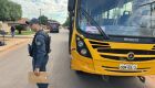Ônibus escolar estava transportando crianças