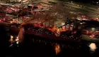VÍDEO: Explosão atinge navio cargueiro no porto de Los Angeles